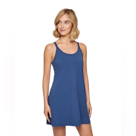 NWT Four Laps Vitality Tennis Dress in Midnight Navy Size Medium - Picture 1 of 6